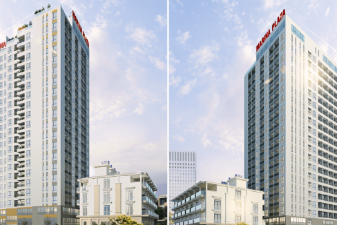 Phối cảnh chung cư 23 tầng - Thiên Quân Marina Plaza Cần Thơ